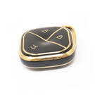 Nouvelle couverture Nano de haute qualité pour clé télécommande intelligente Wuling, 3 boutons, couleur noire, WL-E11J | Clés des Émirats -| thumbnail