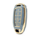 Funda Nano de alta calidad para llave remota Hyundai, 4 + 1 botones, Color gris, HY-D11J5