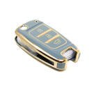 Nueva cubierta Nano de alta calidad del mercado de accesorios para llave remota Hyundai 2020, 3 botones, Color gris, HY-E11J3 | Cayos de los Emiratos -| thumbnail