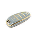 Nueva cubierta Nano de alta calidad del mercado de accesorios para llave remota Hyundai Sonata 3 + 1 botones Color gris HY-H11J4A | Cayos de los Emiratos -| thumbnail