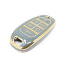 Nueva cubierta de alta calidad NNano del mercado de accesorios para llave remota Hyundai 6 botones Color gris HY-H11J6B | Cayos de los Emiratos -| thumbnail