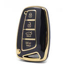 Funda Nano de alta calidad para llave remota Hyundai, 4 botones, Color negro, HY-J11J
