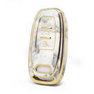 Capa de mármore nano de alta qualidade para chave remota Audi 3 botões cor branca Audi-A12J