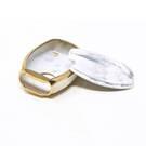 New Aftermarket Nano High Quality Marble Cover For Mercedes Benz Remote Key 4 Buttons White Color Benz-A12J | Emirates Keys -| thumbnail