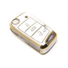Nouveau couvercle en marbre Nano de haute qualité pour clé télécommande Volkswagen, 3 boutons, couleur blanche, VW-B12J | Clés des Émirats -| thumbnail