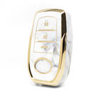 Nano cubierta de mármol de alta calidad para llave remota Toyota, 3 botones, Color blanco, TYT-A12J3