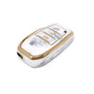 Nueva cubierta de mármol Nano de alta calidad del mercado de accesorios para llave remota Toyota 3 botones Color blanco TYT-A12J3H | Cayos de los Emiratos -| thumbnail