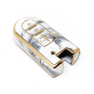 Nueva cubierta de mármol Nano de alta calidad del mercado de accesorios para llave remota Toyota 4 botones Color blanco TYT-G12J4B | Cayos de los Emiratos -| thumbnail