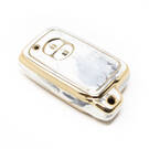 Nueva cubierta de mármol Nano de alta calidad del mercado de accesorios para llave remota Toyota 2 botones Color blanco TYT-H12J2 | Cayos de los Emiratos -| thumbnail