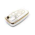 Novo aftermarket nano capa de mármore de alta qualidade para chave remota ford 4 botões cor branca Ford-B12J4 Chaves dos Emirados -| thumbnail