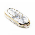 Nano couvercle en marbre de haute qualité pour clé télécommande Leapmotor, 3 boutons, couleur blanche, LP-A12J | Clés des Émirats -| thumbnail