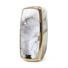 Нано-мраморный чехол для дистанционного ключа Kia 4B, белый KIA-D12J4A | МК3 -| thumbnail