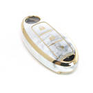 Nuova copertura in marmo Nano di alta qualità aftermarket per chiave remota Nissan 3 pulsanti colore bianco NS-A12J3A | Chiavi degli Emirati -| thumbnail