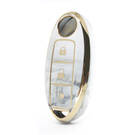 Cover in marmo Nano di alta qualità per chiave remota Nissan 3 pulsanti colore bianco NS-A12J3A