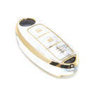 Nuova copertura in marmo Nano di alta qualità aftermarket per chiave remota Nissan 2 pulsanti colore bianco NS-A12J3C | Chiavi degli Emirati -| thumbnail