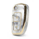 Cover in marmo Nano di alta qualità per chiave remota Nissan Flip 2 pulsanti colore bianco NS-B12J2