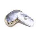 New Aftermarket Nano High Quality Marble Cover For Hyundai Remote Key 4 Buttons White Color HY-A12J4B | Emirates Keys -| thumbnail