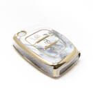 Nueva cubierta de mármol Nano de alta calidad del mercado de accesorios para Hyundai Flip Remote Key 3 botones Color blanco HY-B12J3A | Cayos de los Emiratos -| thumbnail