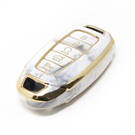 Nueva cubierta de mármol Nano de alta calidad del mercado de accesorios para llave remota Hyundai 5 botones Color blanco HY-D12J5 | Cayos de los Emiratos -| thumbnail