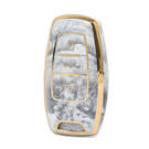 Nano couvercle en marbre de haute qualité pour clé télécommande Great Wall, 3 boutons, couleur blanche, GW-B12J3