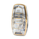 Nano couvercle en marbre de haute qualité pour clé télécommande Great Wall, 4 boutons, couleur blanche, GW-B12J4