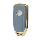 Housse en cuir Nano pour clé télécommande TATA 3B gris TATA-B13J | MK3 -| thumbnail