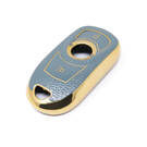 Nuova cover in pelle dorata aftermarket Nano di alta qualità per chiave remota Buick 3 pulsanti colore grigio BK-A13J4 | Chiavi degli Emirati -| thumbnail