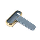 New Aftermarket Nano High Quality Gold Leather Cover For Trumpchi Remote Key 3 Buttons Gray Color CQ-C13J  | Emirates Keys -| thumbnail