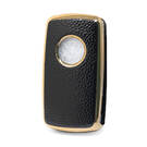 Housse en cuir Nano Gold pour clé VW Flip 3B noire VW-A13J | MK3 -| thumbnail