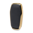 Capa de Couro Nano Dourada Ford Remote Key 5B Preto Ford-A13J | MK3 -| thumbnail