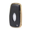 Capa de Couro Nano Dourada Ford Remote Key 5B Preto Ford-B13J5 | MK3 -| thumbnail
