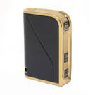 Cover in pelle dorata Nano di alta qualità per chiave remota Lynk & Co 3 pulsanti colore nero LC-B13J