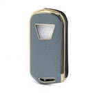 Cover in pelle Nano Gold per Mahindra Flip Key 3B Grigia MHD-A13J | MK3 -| thumbnail