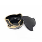 New Aftermarket Nano High Quality Gold Leather Cover For Neta Remote Key 3 Buttons Black Color NT-A13J | Emirates Keys -| thumbnail