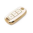 Nuova cover in pelle dorata aftermarket Nano di alta qualità per chiave remota Venucia 3 pulsanti colore bianco VNC-A13J | Chiavi degli Emirati -| thumbnail