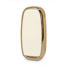 Cover in pelle Nano Gold per Venucia Key 3B Bianca VNC-A13J | MK3 -| thumbnail
