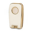 Cover in pelle Nano Gold per Venucia Key 4B Bianco VNC-D13J | MK3 -| thumbnail