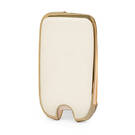 Cover in pelle Nano Gold per Roewe Flip Key 3B Bianco RW-A13J | MK3 -| thumbnail