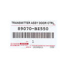 Yeni Toyota Yaris 2023 Orijinal / OEM Uzaktan Anahtar 3 Düğmeli 433 MHz OEM Parça Numarası: 89070-BZ550 / 89070-BZ551 | Emirates Keys -| thumbnail