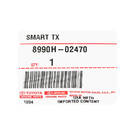 New Corolla 2023 Genuine / OEM Smart Remote Key 3+1 Button 314.35/ 312.11MHz OEM Part Number: 8990H-02470 / 8990H-02350 | Emirates Keys -| thumbnail