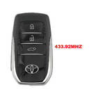 Llave remota inteligente original Toyota Land Cruiser 2022-2024 de 3 botones, 433,92 MHz, 8990H-60511