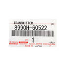 Llave remota inteligente original/OEM nueva para Toyota Land Cruiser 2022-2024 de 3 botones, 433,58/434,42 MHz Número de pieza OEM: 8990H-60522, 8990H60522, ID de la FCC: B3N2K2R | Emirates Keys -| thumbnail