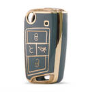 Cover di alta qualità nano per chiave telecomando Volkswagen 4 pulsanti colore grigio VW-B11J4