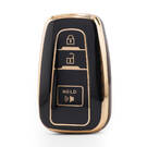 Нано Высококачественный Чехол Для Дистанционного Ключа Toyota 3 Кнопки Черный Цвет TYT-B11J3B