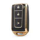 Нано Высококачественный Чехол Для Дистанционного Ключа Toyota 3 Кнопки Черный Цвет TYT-M11J3A