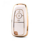 Nano High Quality Cover For Ford Remote Key 3 Button White Color Ford-B11J3B