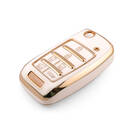 Новый высококачественный чехол Aftermarket Nano для дистанционного ключа Kia с 6 кнопками, белый цвет KIA-O11J6 | Emirates Keys -| thumbnail