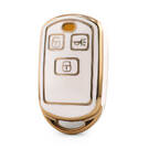 Nano High Quality Cover For Kia Remote Key 3 Button White Color KIA-R11J