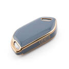 New Aftermarket Nano High Quality Cover For Kia Remote Key 6 Button Gray Color KIA-S11J6 | Emirates Keys -| thumbnail