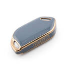 New Aftermarket Nano High Quality Cover For Kia Remote Key 7 Button Gray Color KIA-S11J7A | Emirates Keys -| thumbnail